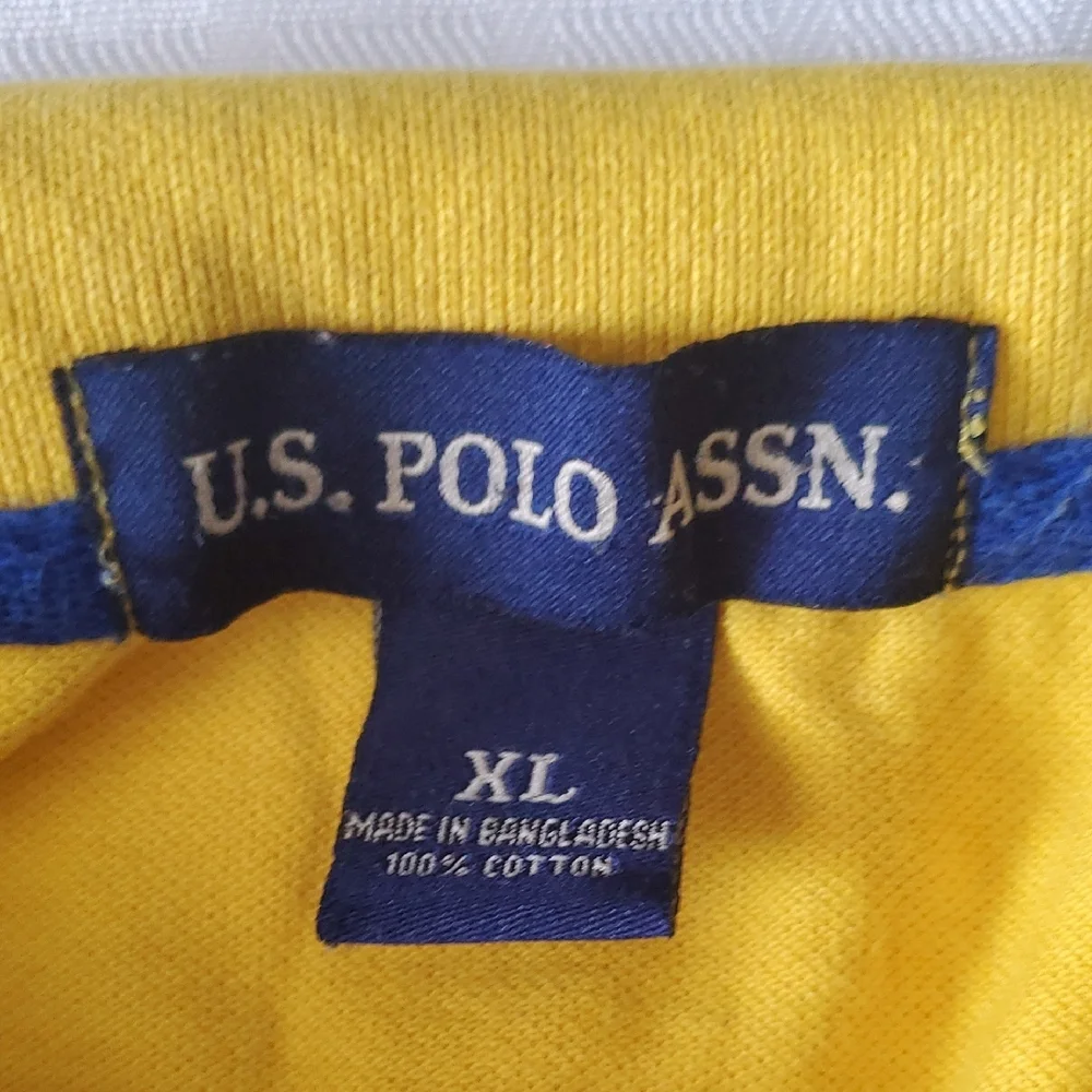 U.S. Polo Assn Big Yellow Polo Large Poney XL Shirt - Picture 9 of 11